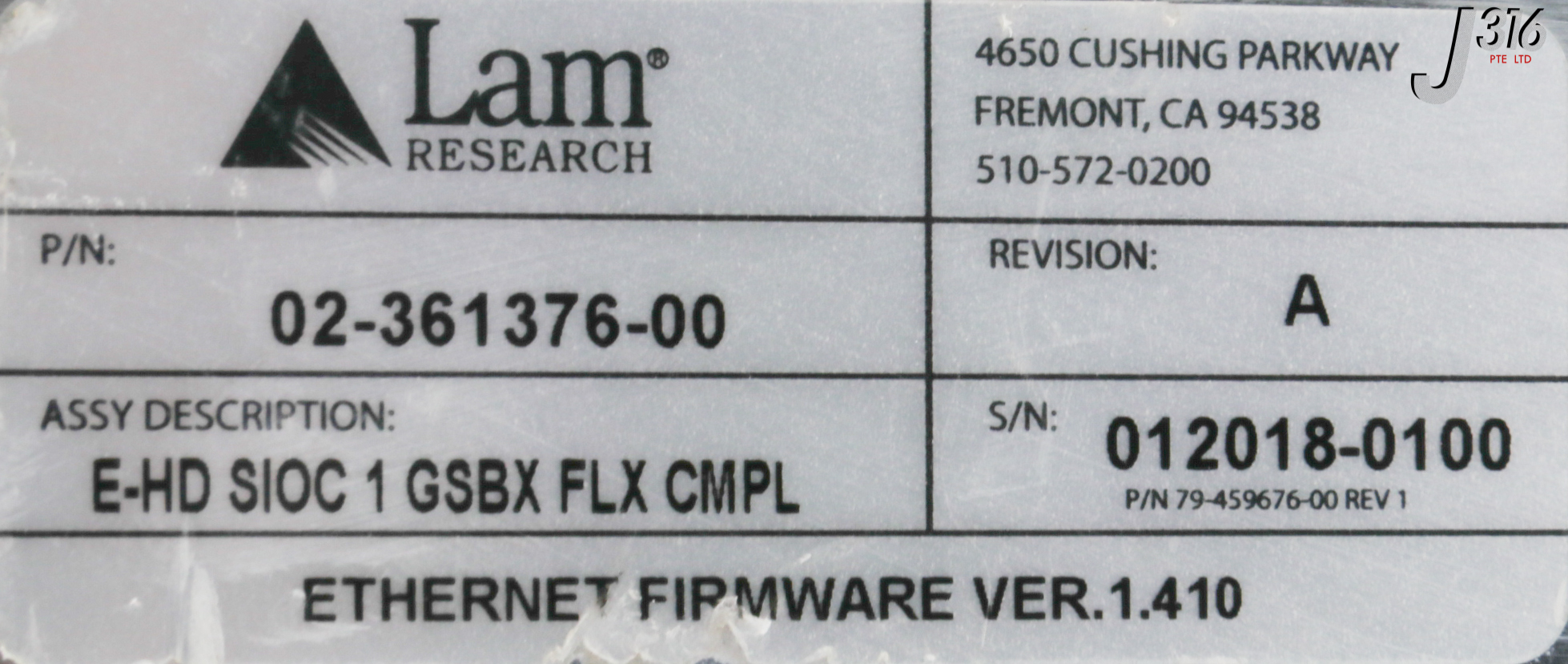 28051 LAM RESEARCH E-HD SIOC 1 GSBX FLX CMPL, GAMMA XPRS HDSIOC 1